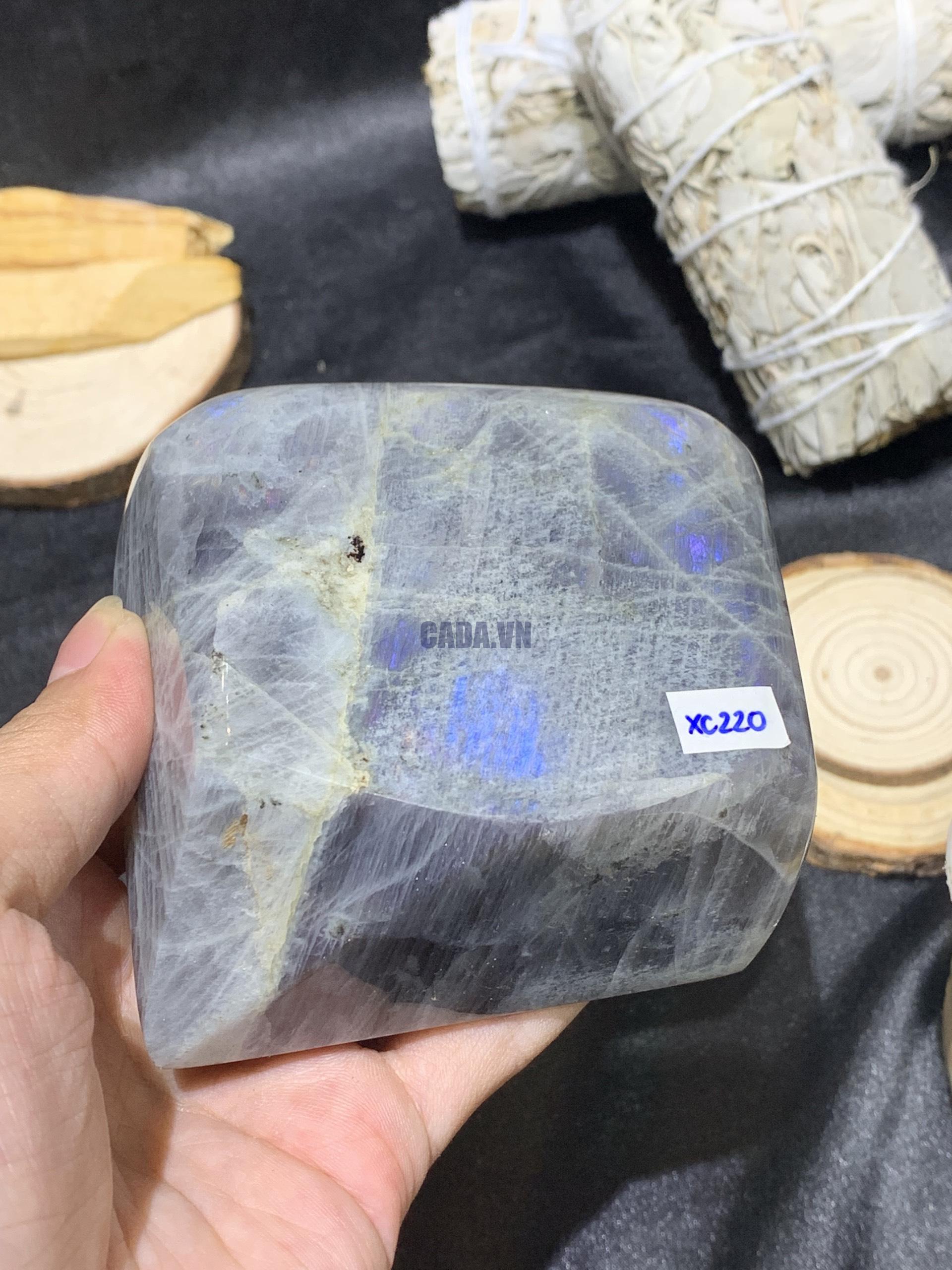 ĐÁ XÀ CỪ – HẮC NGUYỆT QUANG – Labradorite (XC220) – KL: 512GRAM