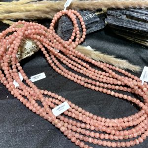 Vòng tay 3 vòng quấn Đào hoa - Rhodochrosite 6mm| CADA DECOR