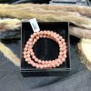 Vòng tay 3 vòng quấn Đào hoa – Rhodochrosite 6mm| CADA DECOR