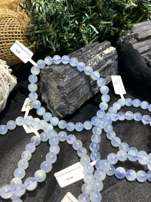Vòng tay Aquamarine 7mm | CADA DECOR