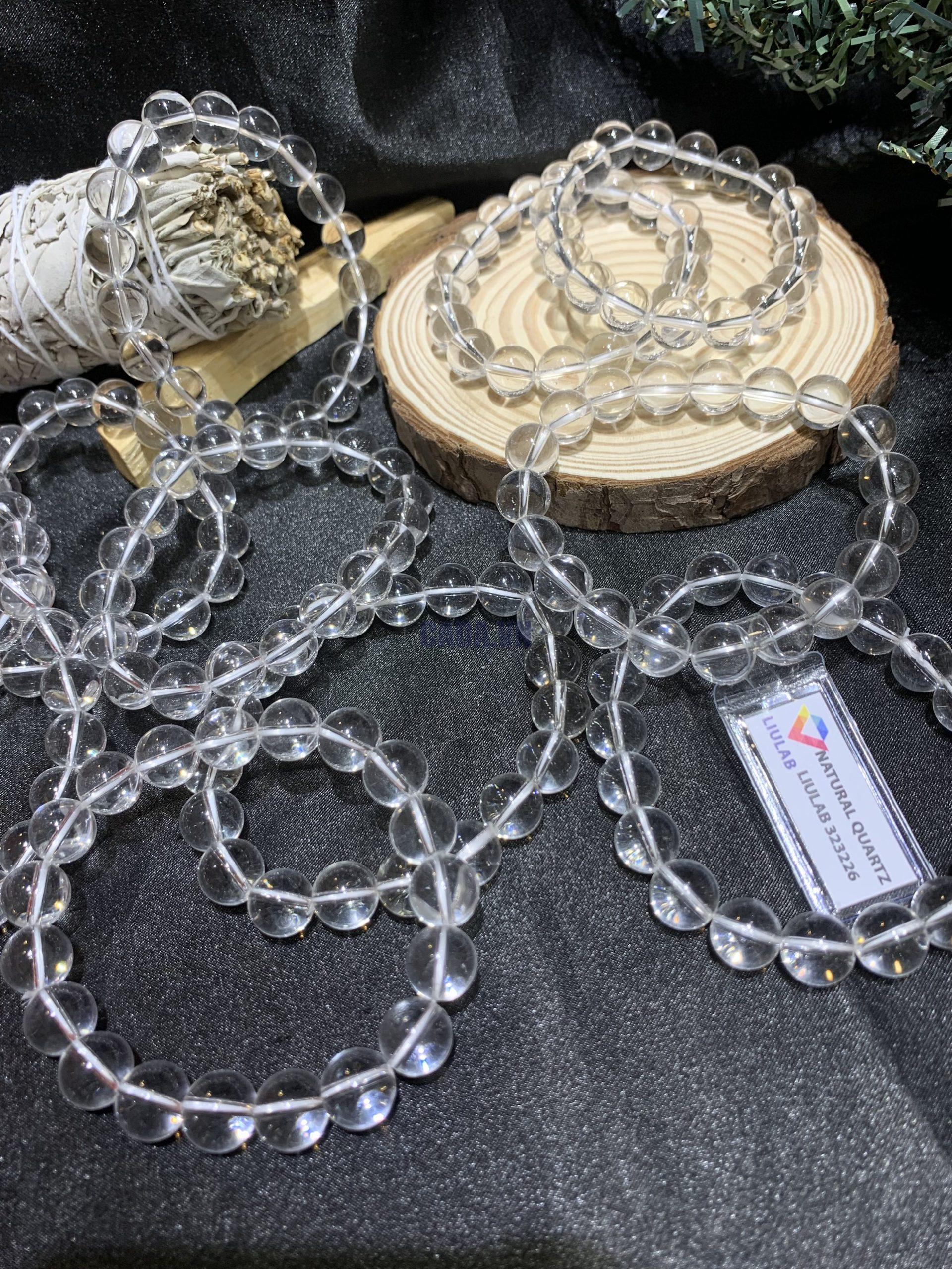 Vòng tay thạch anh trắng- Clear quartz 10mm | CADA DECOR