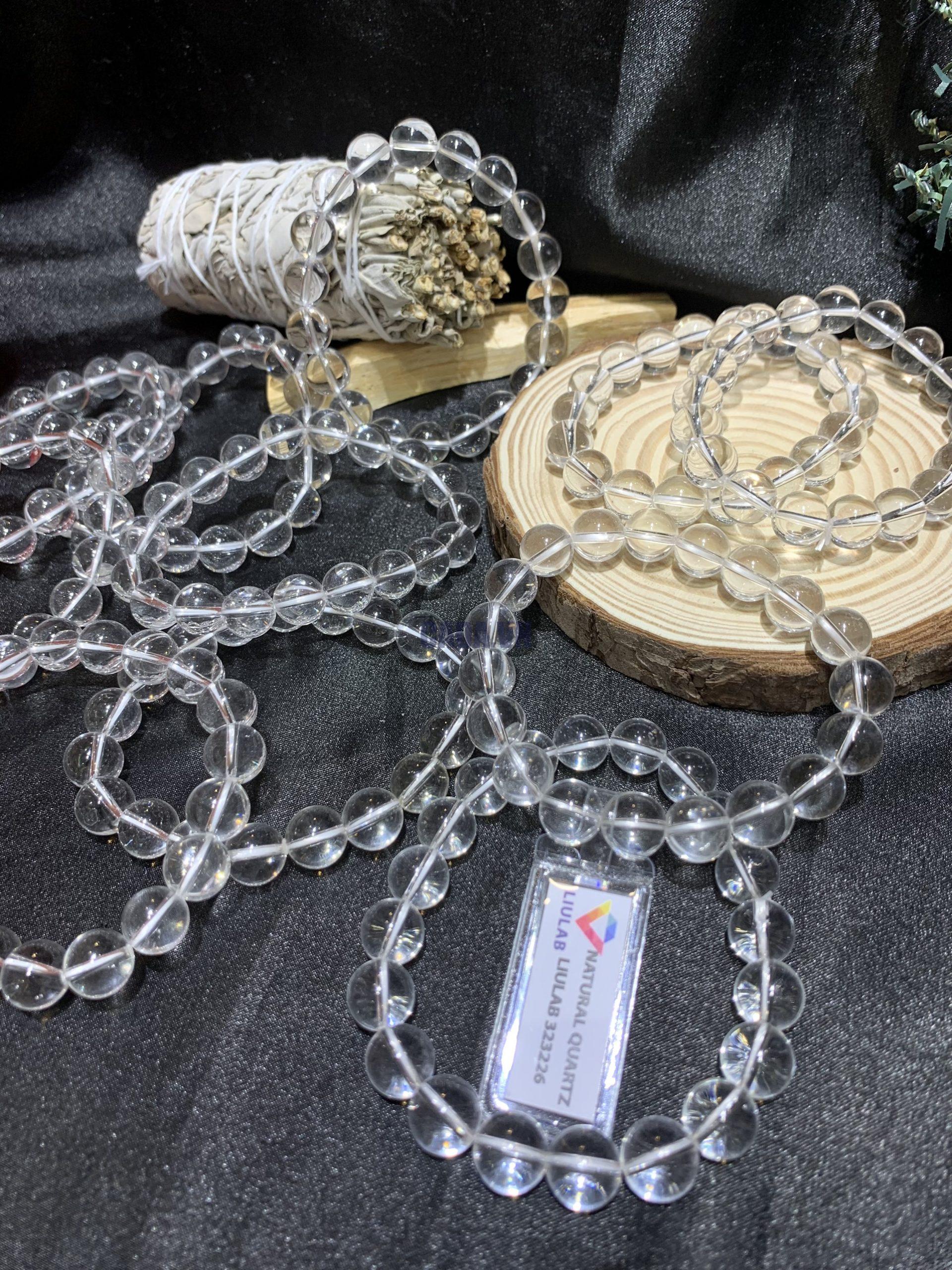 Vòng tay thạch anh trắng- Clear quartz 10mm | CADA DECOR