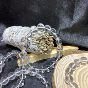 Vòng tay thạch anh trắng- Clear quartz 10mm | CADA DECOR