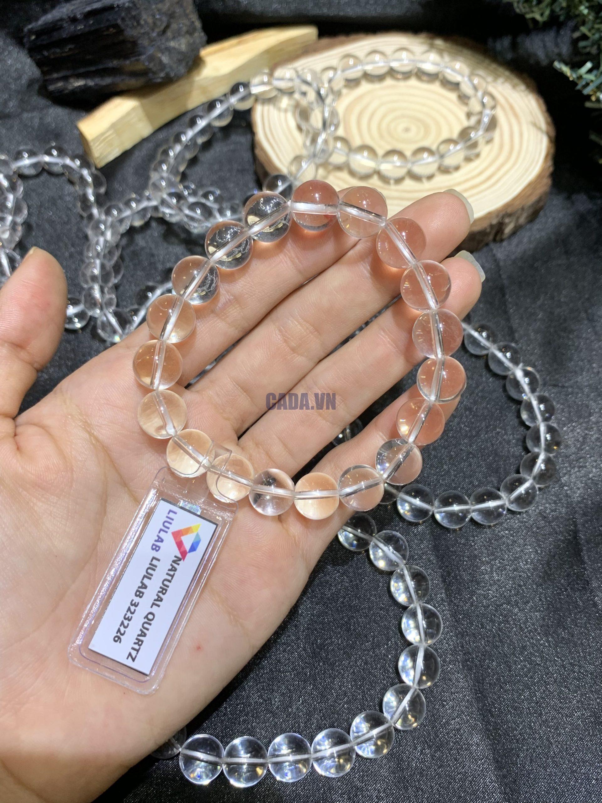 Vòng tay thạch anh trắng- Clear quartz 10mm | CADA DECOR
