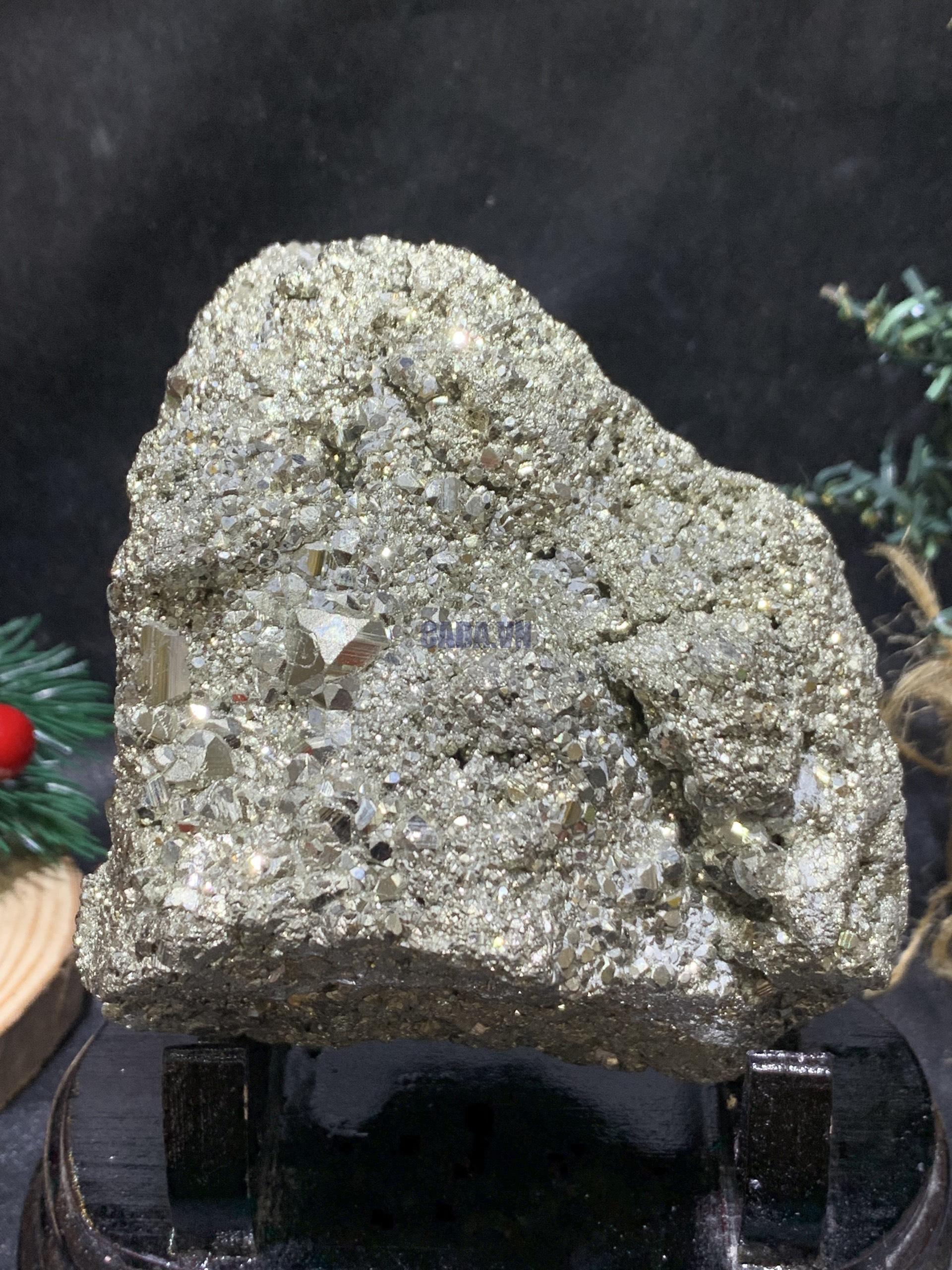 TINH THỂ VÀNG GĂM – Pyrite (TVG01), KL: 1.24KG