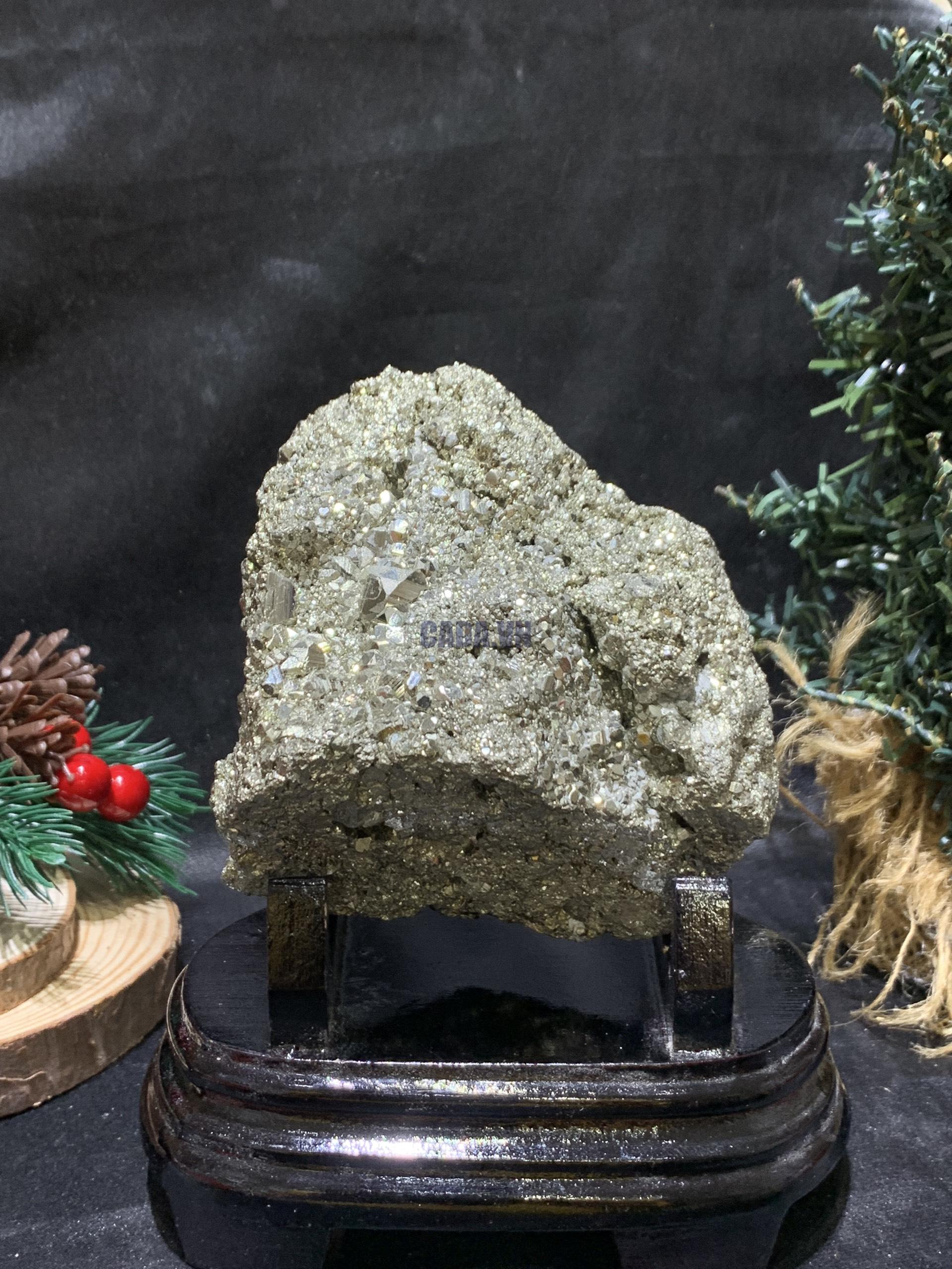 TINH THỂ VÀNG GĂM – Pyrite (TVG01), KL: 1.24KG