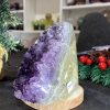 HỐC THẠCH ANH TÍM NHỎ – SMALL AMETHYST GEODE (TV431), KL: 0,62KG, KT: 12*8CM