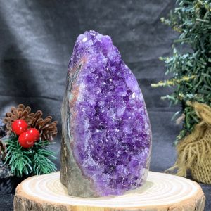 HỐC THẠCH ANH TÍM NHỎ – SMALL AMETHYST GEODE (TV464), KL: 0,455KG, KT: 10,5*6,5CM