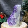 HỐC THẠCH ANH TÍM NHỎ – SMALL AMETHYST GEODE (TV465), KL: 0,45KG, KT: 10,5*7CM