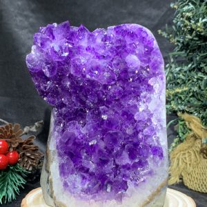 HỐC THẠCH ANH TÍM NHỎ – SMALL AMETHYST GEODE (TV451), KL: 1,065KG, KT: 13*9CM