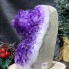 HỐC THẠCH ANH TÍM NHỎ – SMALL AMETHYST GEODE (TV451), KL: 1,065KG, KT: 13*9CM