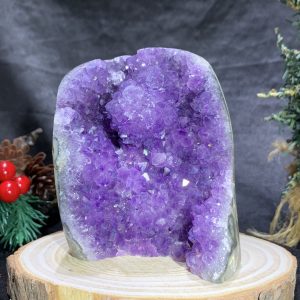 HỐC THẠCH ANH TÍM NHỎ – SMALL AMETHYST GEODE (TV452), KL: 0,43KG, KT: 9*6,5CM