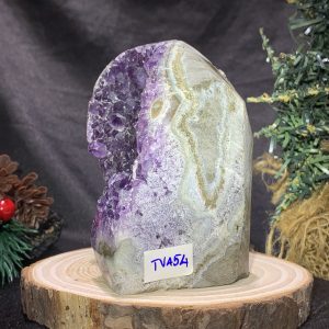 HỐC THẠCH ANH TÍM NHỎ – SMALL AMETHYST GEODE (TV454), KL: 0,57KG, KT: 9,5*7CM