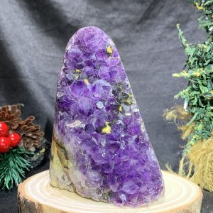 HỐC THẠCH ANH TÍM NHỎ – SMALL AMETHYST GEODE (TV444), KL: 0,58KG, KT: 12*7CM