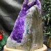 HỐC THẠCH ANH TÍM NHỎ – SMALL AMETHYST GEODE (TV499), KL: 1,625KG, KT: 17,8*9CM