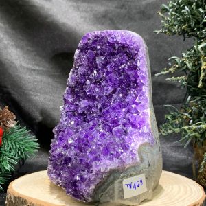 HỐC THẠCH ANH TÍM NHỎ – SMALL AMETHYST GEODE (TV469), KL: 0,805KG, KT: 11,5*9CM