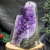 HỐC THẠCH ANH TÍM NHỎ – SMALL AMETHYST GEODE (TV475), KL: 1,075KG, KT: 15*10,5CM