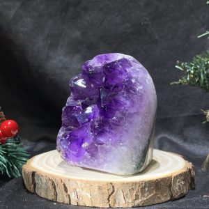 HỐC THẠCH ANH TÍM NHỎ – SMALL AMETHYST GEODE (TV516), KL: 0,475KG, KT: 8*6,8CM