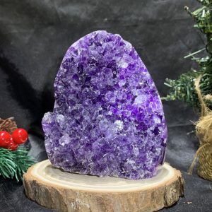 HỐC THẠCH ANH TÍM NHỎ – SMALL AMETHYST GEODE (TV496), KL: 1KG, KT: 10,5*9CM
