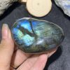 TRÁI TIM ĐÁ XÀ CỪ – Labradorite (TXC2) – KT: 6,6*4,6CM, KL: 0,124KG