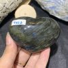 TRÁI TIM ĐÁ XÀ CỪ – Labradorite (TXC2) – KT: 6,6*4,6CM, KL: 0,124KG