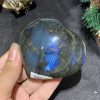 TRÁI TIM ĐÁ XÀ CỪ – Labradorite (TXC3) – KT:6,7*5,9CM, KL: 0,167KG