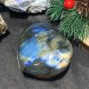 TRÁI TIM ĐÁ XÀ CỪ – Labradorite (TXC3) – KT:6,7*5,9CM, KL: 0,167KG
