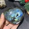 TRÁI TIM ĐÁ XÀ CỪ – Labradorite (TXC4) – KT: 6,7*5,4CM, KL: 0,18KG