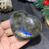 TRÁI TIM ĐÁ XÀ CỪ – Labradorite (TXC6) – KT: 5,77*6,6CM, KL: 0,166KG