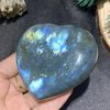 TRÁI TIM ĐÁ XÀ CỪ – Labradorite (TXC12) – KT: 5,96*7,1CM, KL: 0,186KG