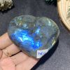 TRÁI TIM ĐÁ XÀ CỪ – Labradorite (TXC13) – KT: 6,46*7,13CM, KL: 0,164KG