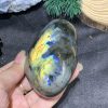 TRÁI TIM ĐÁ XÀ CỪ – Labradorite (TXC21) – KT: 6,9*7,73CM, KL: 0,236KG