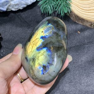 TRÁI TIM ĐÁ XÀ CỪ – Labradorite (TXC21) – KT: 6,9*7,73CM, KL: 0,236KG