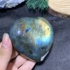 TRÁI TIM ĐÁ XÀ CỪ – Labradorite (TXC22) – KT: 7,04*7,82CM, KL: 0,244KG