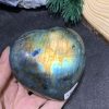 TRÁI TIM ĐÁ XÀ CỪ – Labradorite (TXC22) – KT: 7,04*7,82CM, KL: 0,244KG