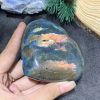 TRÁI TIM ĐÁ XÀ CỪ – Labradorite (TXC24) – KT: 7,48*8,45CM, KL: 0,318KG