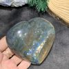 TRÁI TIM ĐÁ XÀ CỪ – Labradorite (TXC24) – KT: 7,48*8,45CM, KL: 0,318KG