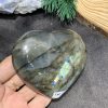 TRÁI TIM ĐÁ XÀ CỪ – Labradorite (TXC25) – KT: 7,23*8,08CM, KL: 0,27KG