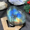 TRÁI TIM ĐÁ XÀ CỪ – Labradorite (TXC32) – KT: 8,84*9,02CM, KL: 0,38KG