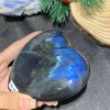 TRÁI TIM ĐÁ XÀ CỪ – Labradorite (TXC35) – KT: 9,22*10,16CM, KL: 0,466KG