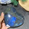 TRÁI TIM ĐÁ XÀ CỪ – Labradorite (TXC35) – KT: 9,22*10,16CM, KL: 0,466KG