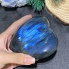 TRÁI TIM ĐÁ XÀ CỪ – Labradorite (TXC35) – KT: 9,22*10,16CM, KL: 0,466KG
