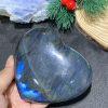 TRÁI TIM ĐÁ XÀ CỪ – Labradorite (TXC35) – KT: 9,22*10,16CM, KL: 0,466KG