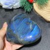 TRÁI TIM ĐÁ XÀ CỪ – Labradorite (TXC35) – KT: 9,22*10,16CM, KL: 0,466KG