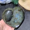 TRÁI TIM ĐÁ XÀ CỪ – Labradorite (TXC37) – KT: 9,04*9,26CM, KL: 0,414KG