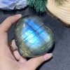 TRÁI TIM ĐÁ XÀ CỪ – Labradorite (TXC38) – KT: 6,92*7,55CM, KL: 0,326KG