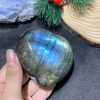TRÁI TIM ĐÁ XÀ CỪ – Labradorite (TXC38) – KT: 6,92*7,55CM, KL: 0,326KG
