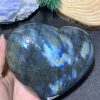 TRÁI TIM ĐÁ XÀ CỪ – Labradorite (TXC41) – KT: 10,34*11,4CM, KL: 0,792KG