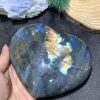 TRÁI TIM ĐÁ XÀ CỪ – Labradorite (TXC42) – KT: 10,76*12,19CM, KL: 0,77KG