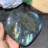 TRÁI TIM ĐÁ XÀ CỪ – Labradorite (TXC42) – KT: 10,76*12,19CM, KL: 0,77KG